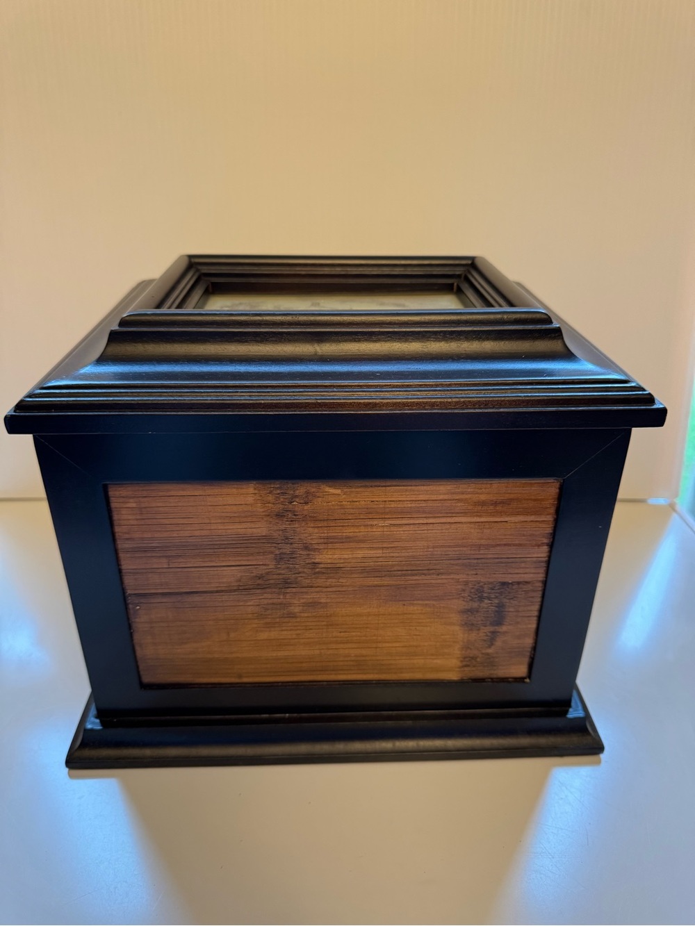 Vintage Department 56 Wooden Photo Memory Box 9 Albums Display Box